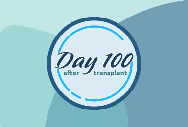 Day 100 after transplant logo.