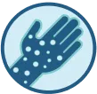 Skin rash icon.