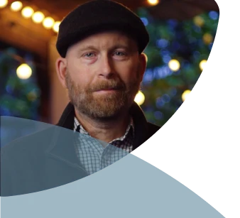 Brad, a GVHD Patient, with quote: "We all have to become experts specializing in our own form of GVHD."
