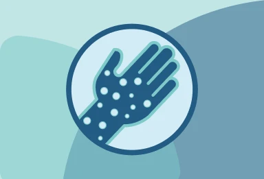 Skin rash icon.